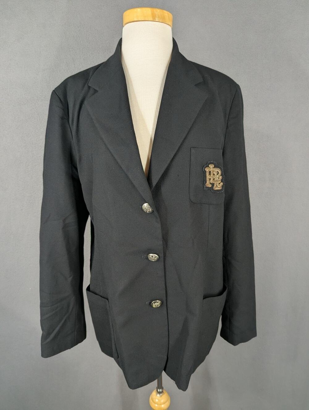 Vintage Lauren Ralph Lauren Blazer Womens 16 Wool Crest